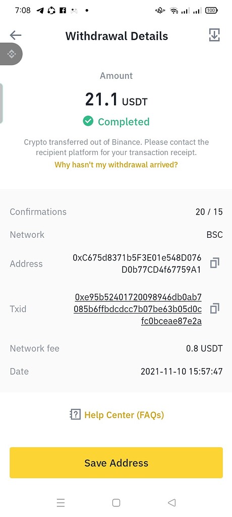 Token Not Receive After Withdraw From Binance English Trust Wallet