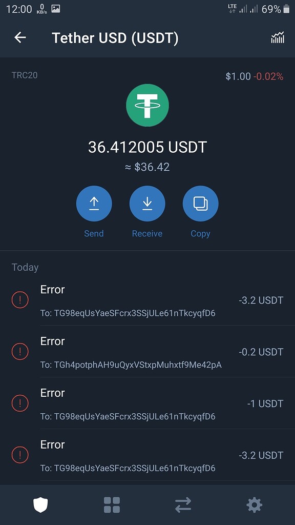 crypto wallet usdt trc20