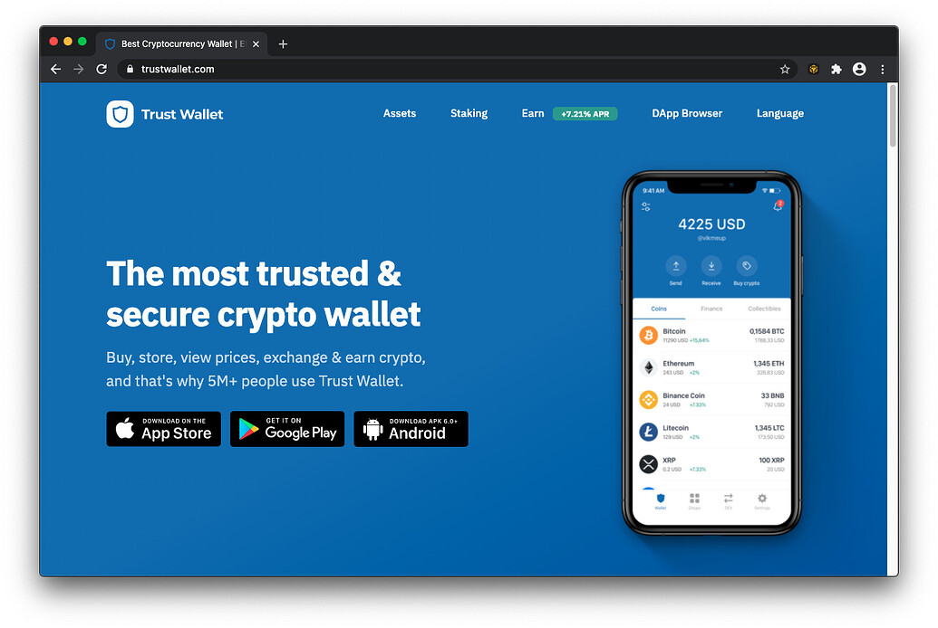 why trust wallet is not working