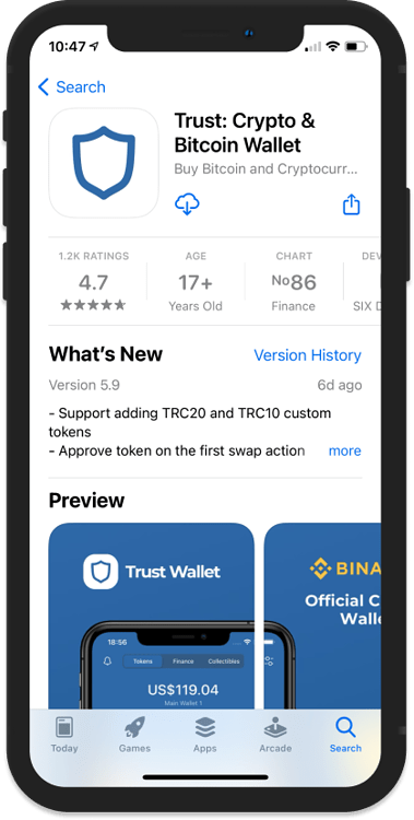 how to get my money from trust wallet