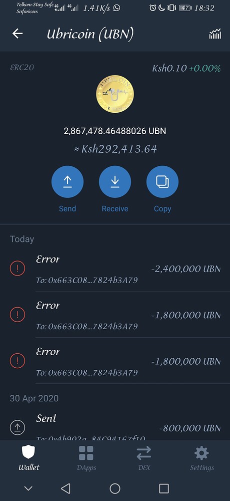 trust wallet add transaction data