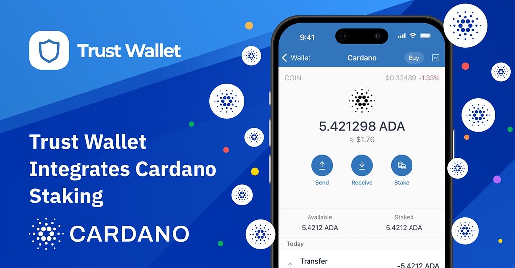 can i store cardano at trust wallet