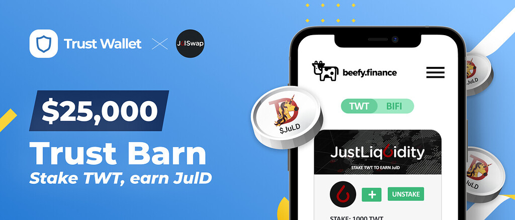 Trust Barn Stake Twt Earn Juld On Beefy Finance Dapp Guides And Reviews Trust Wallet