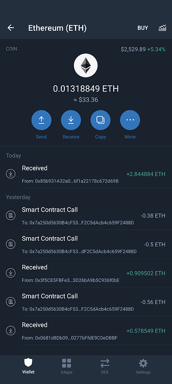 send eth from crypto.com to trust wallet