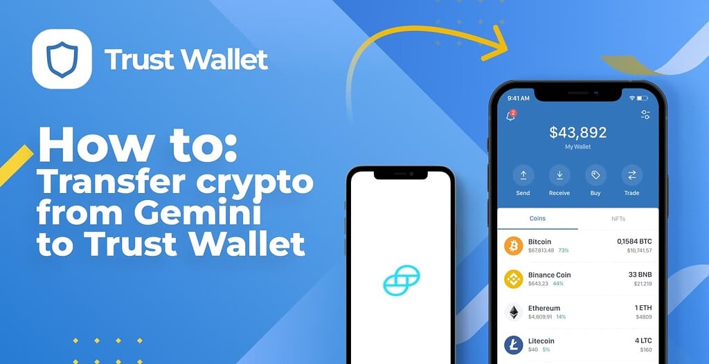 How to Withdraw Crypto from Gemini to Trust Wallet - Transfer Guides ...