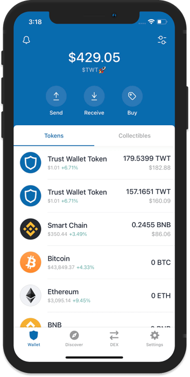 trust wallet dex