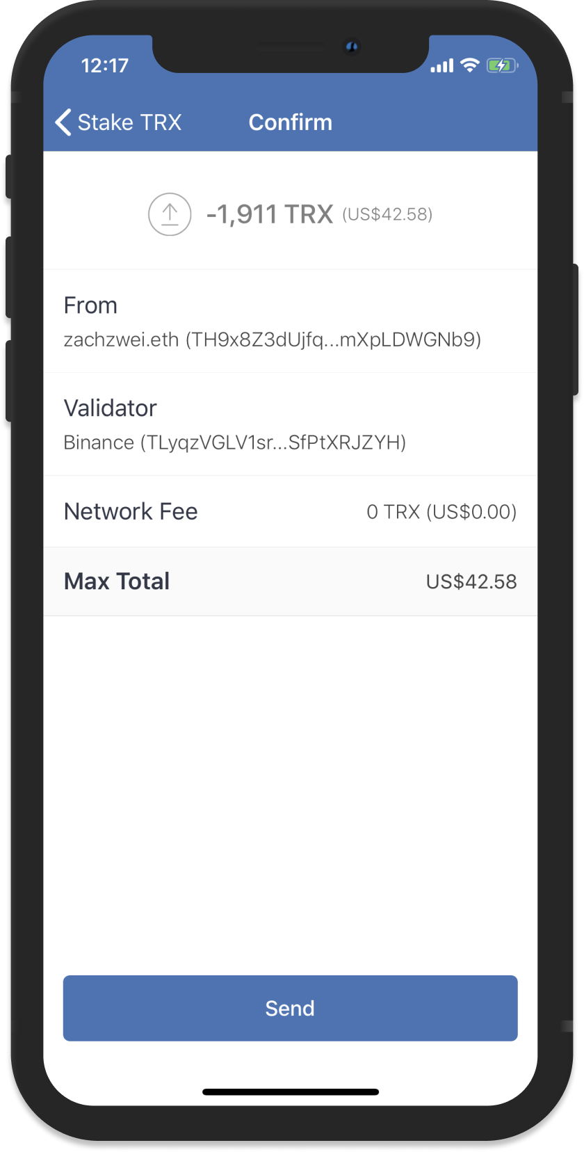 is trust wallet safefor trx