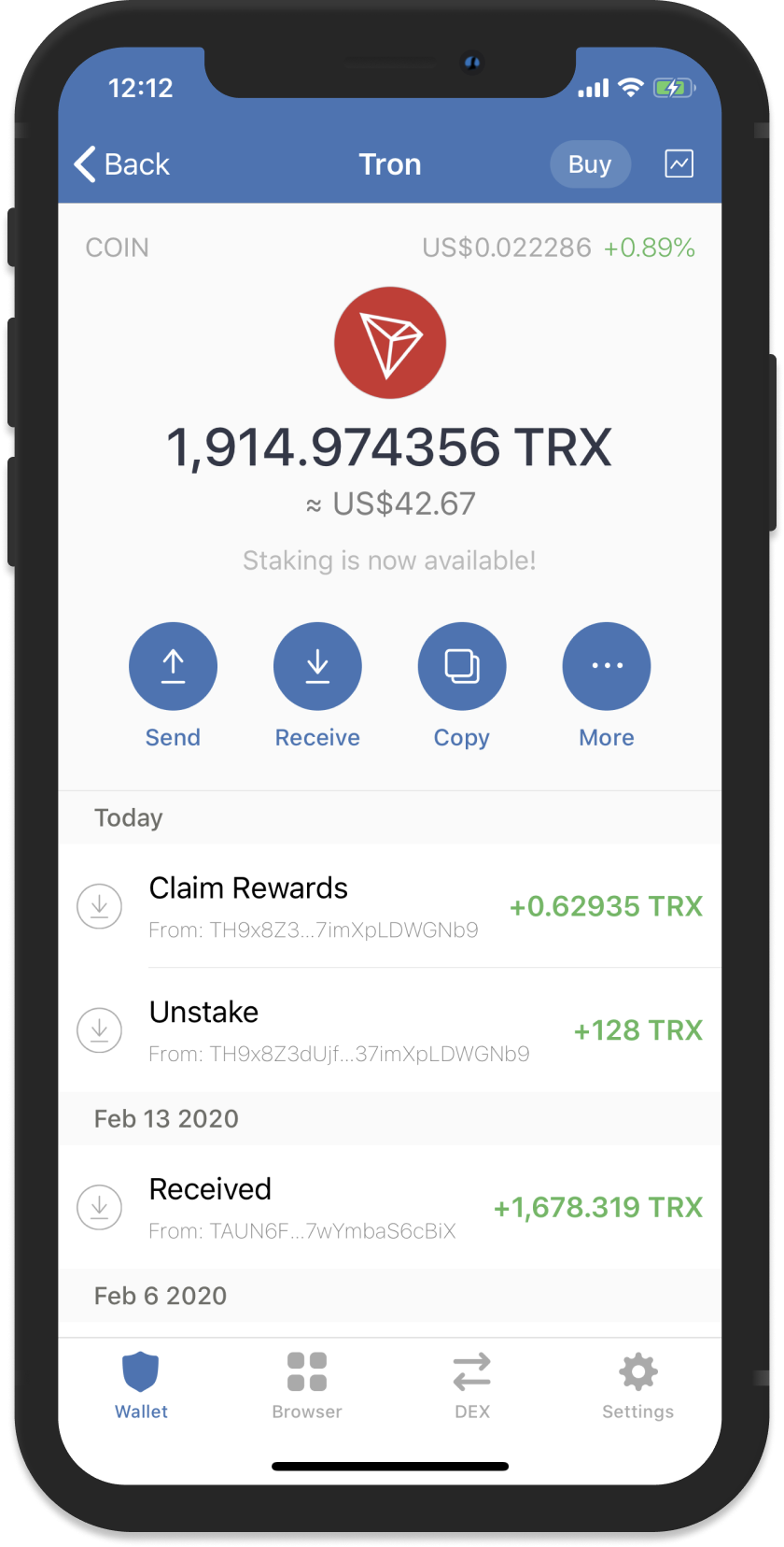 tron trust wallet