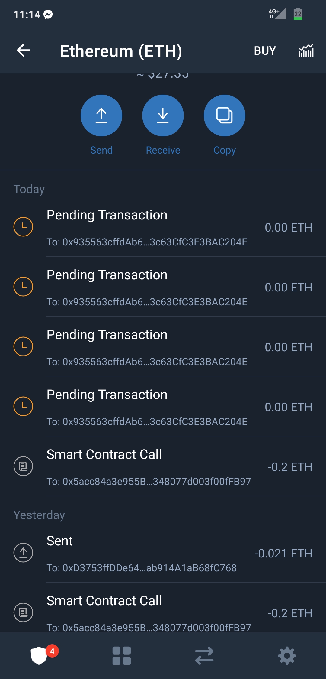 blockchain transaction screenshot