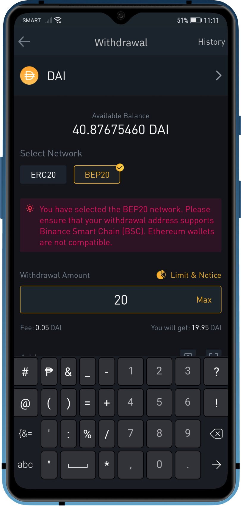 binance bep20 wallet