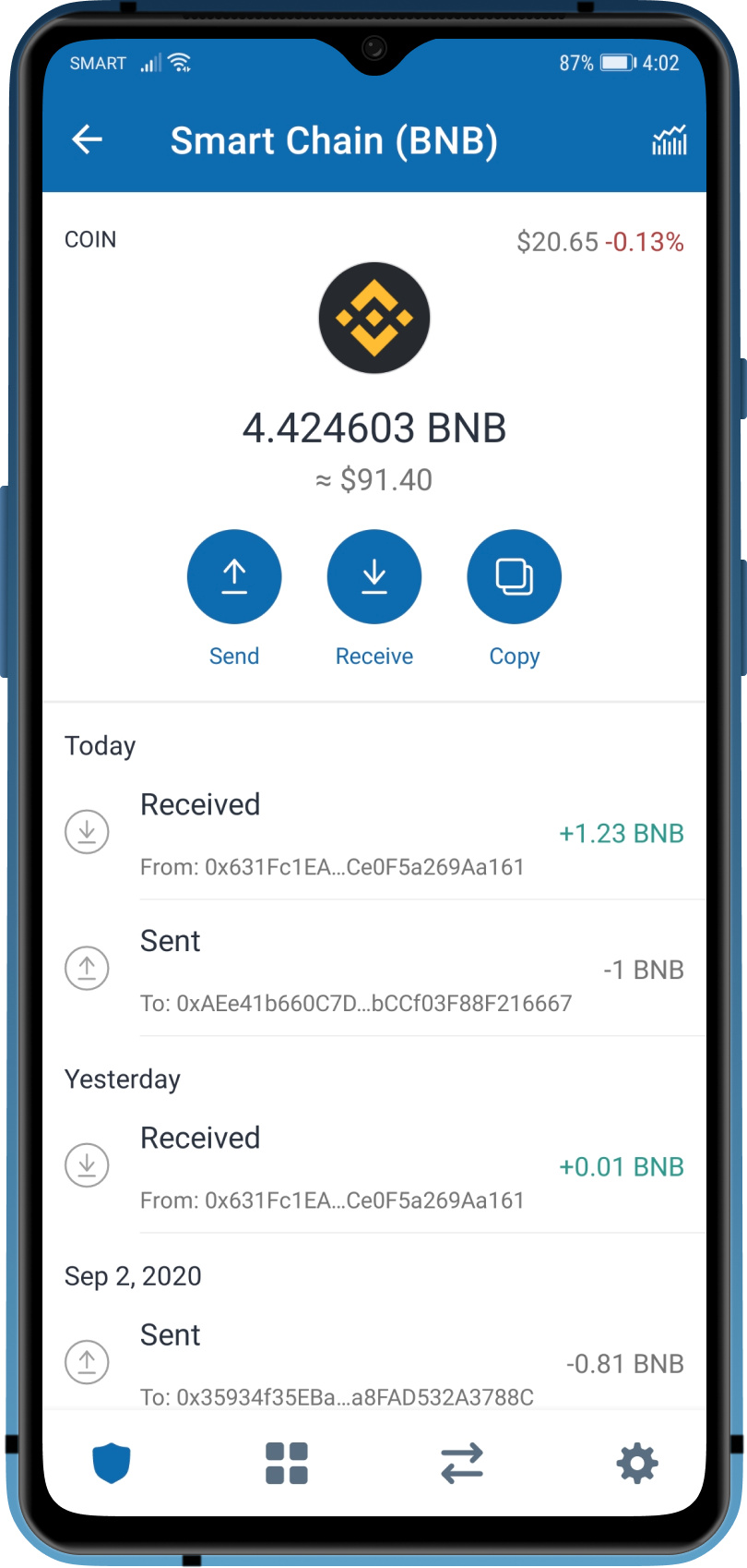 what is smart chain on trust wallet
