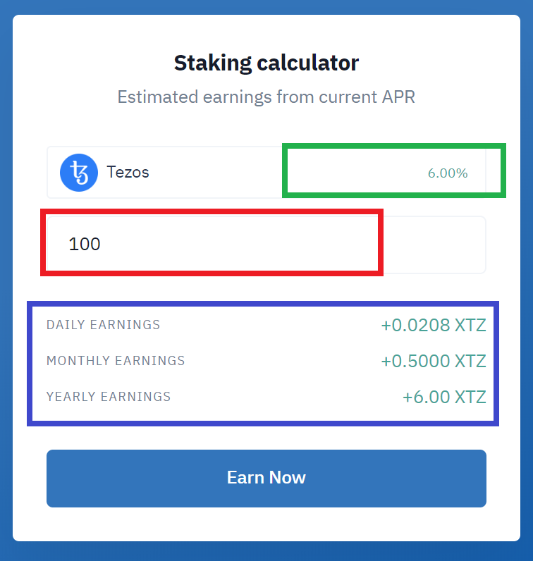 Crypto apr calculator how to transfer from coinbase to wallet