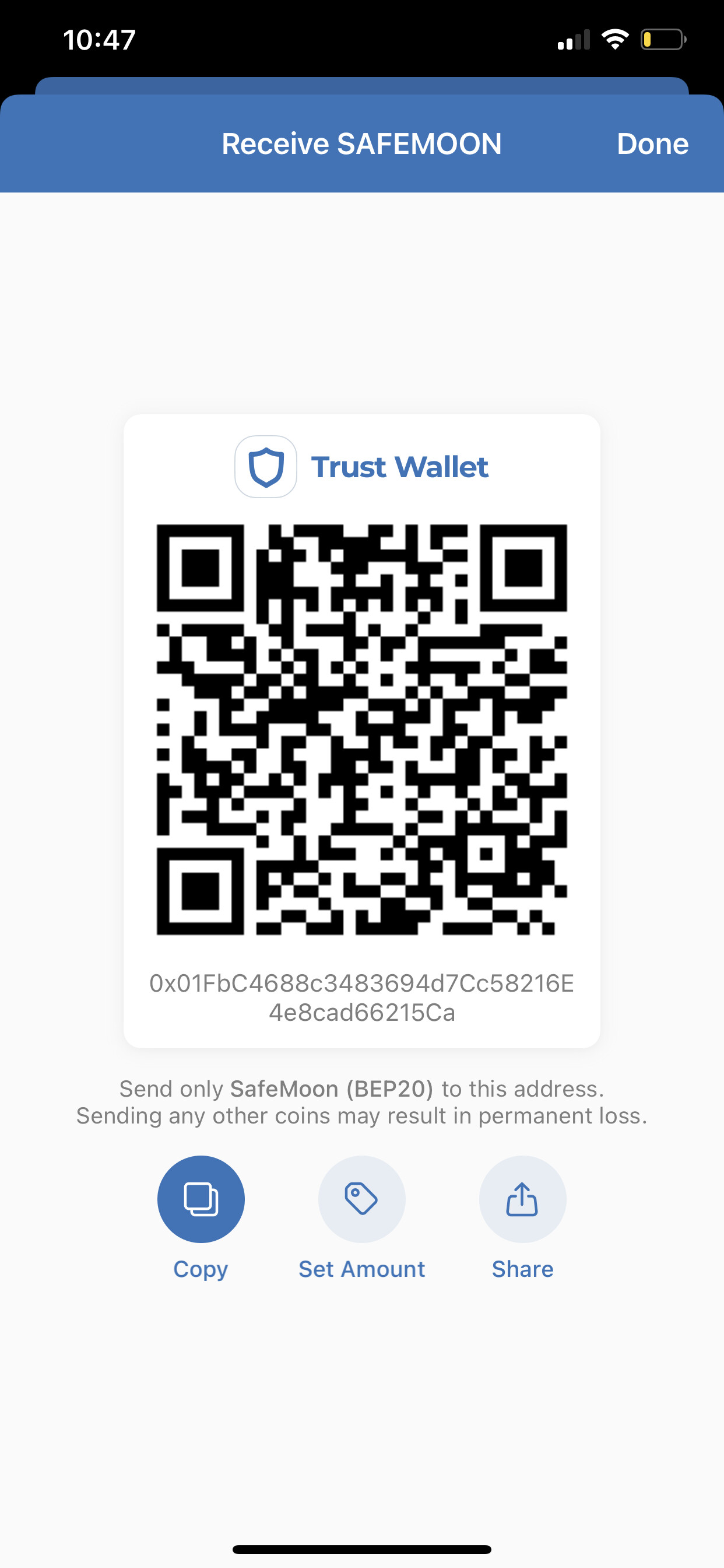 trust wallet pancakeswap safemoon