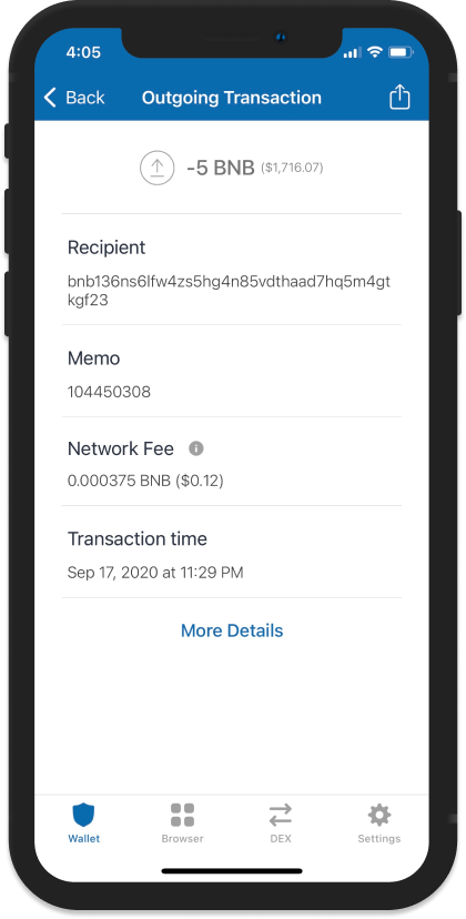 incorrect bitstamp destination tag