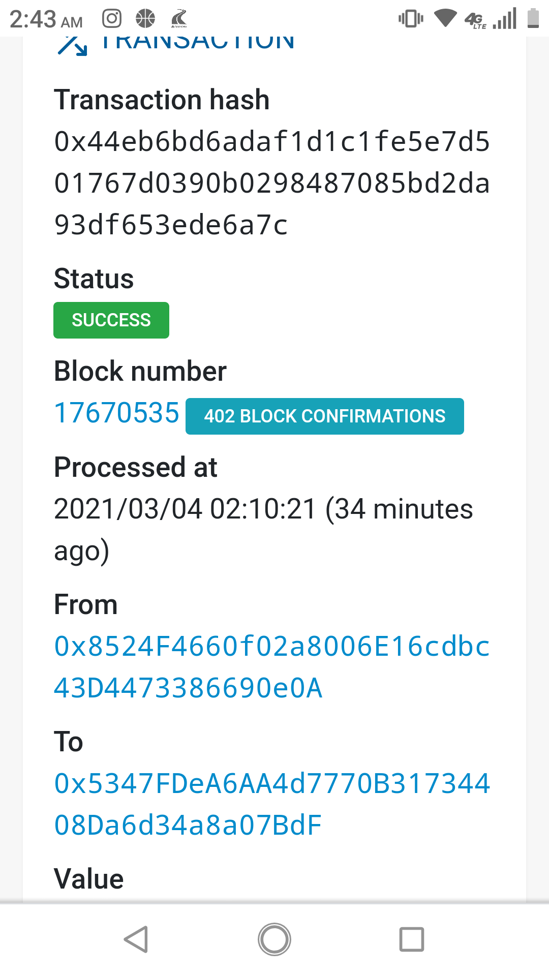 Entered wrong contract address when adding new token to ...