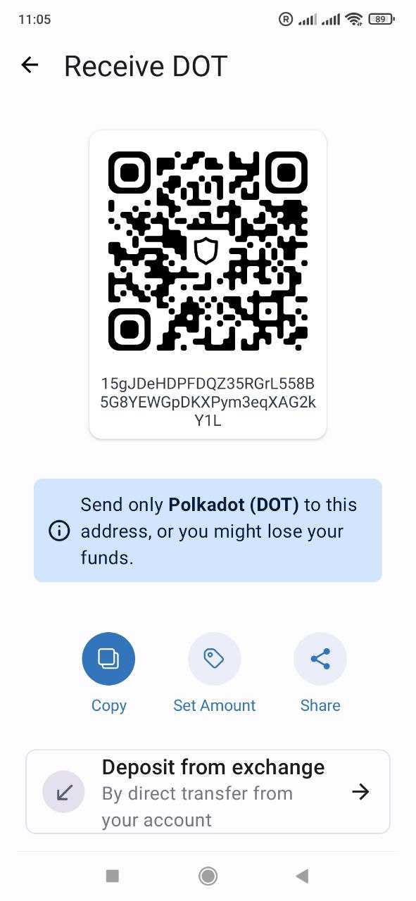 Dot transferred from binance but not recieved - English - Trust Wallet