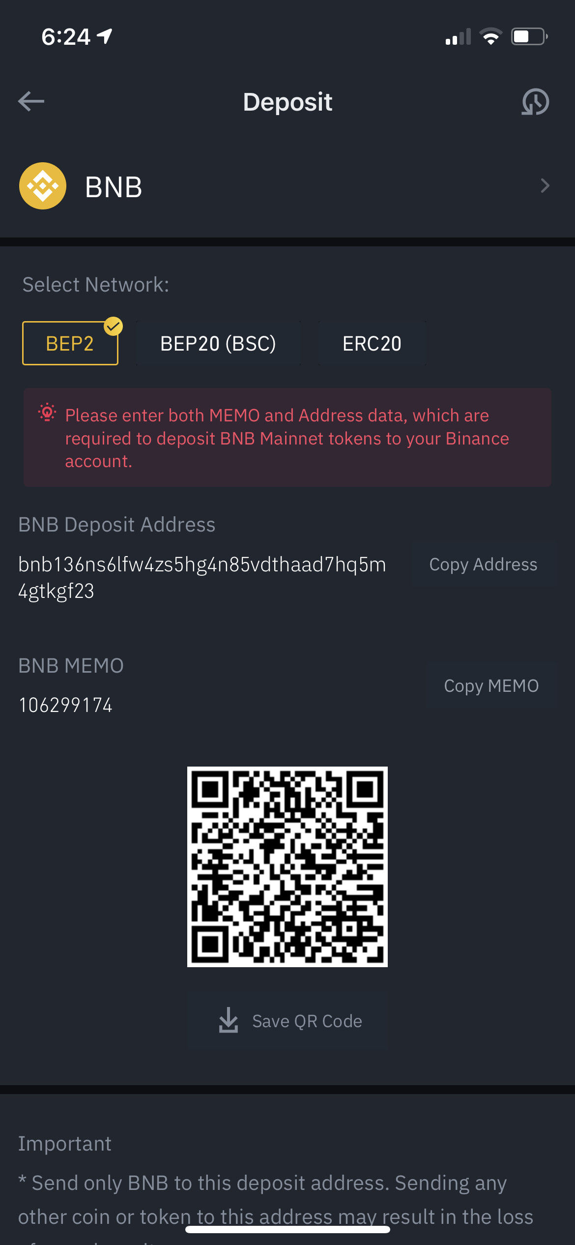 Keyed wrong memo while transferring BNB from trust wallet ...