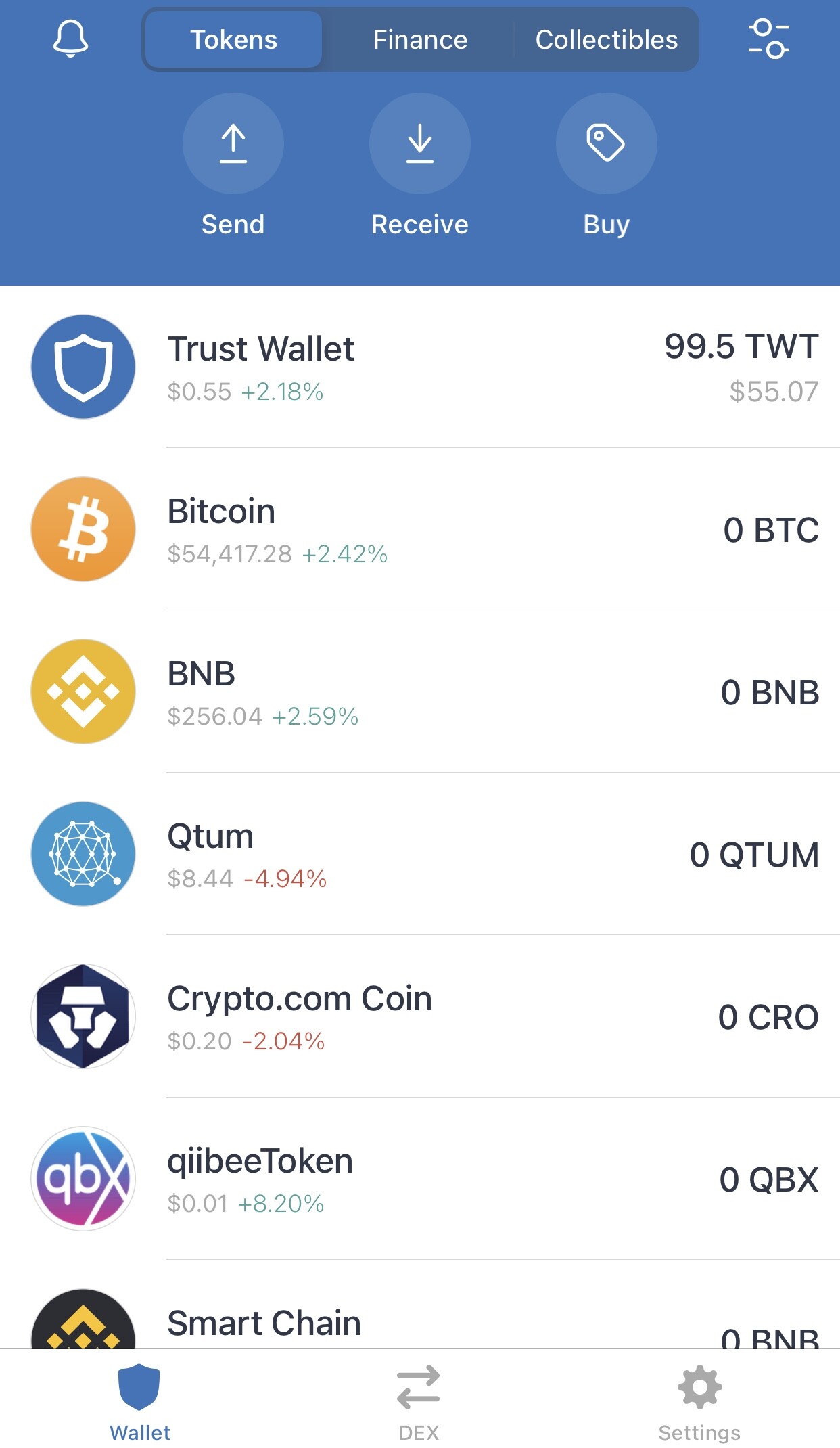 Qtum to trust Wallet from Binance, missing balance - #32 ...