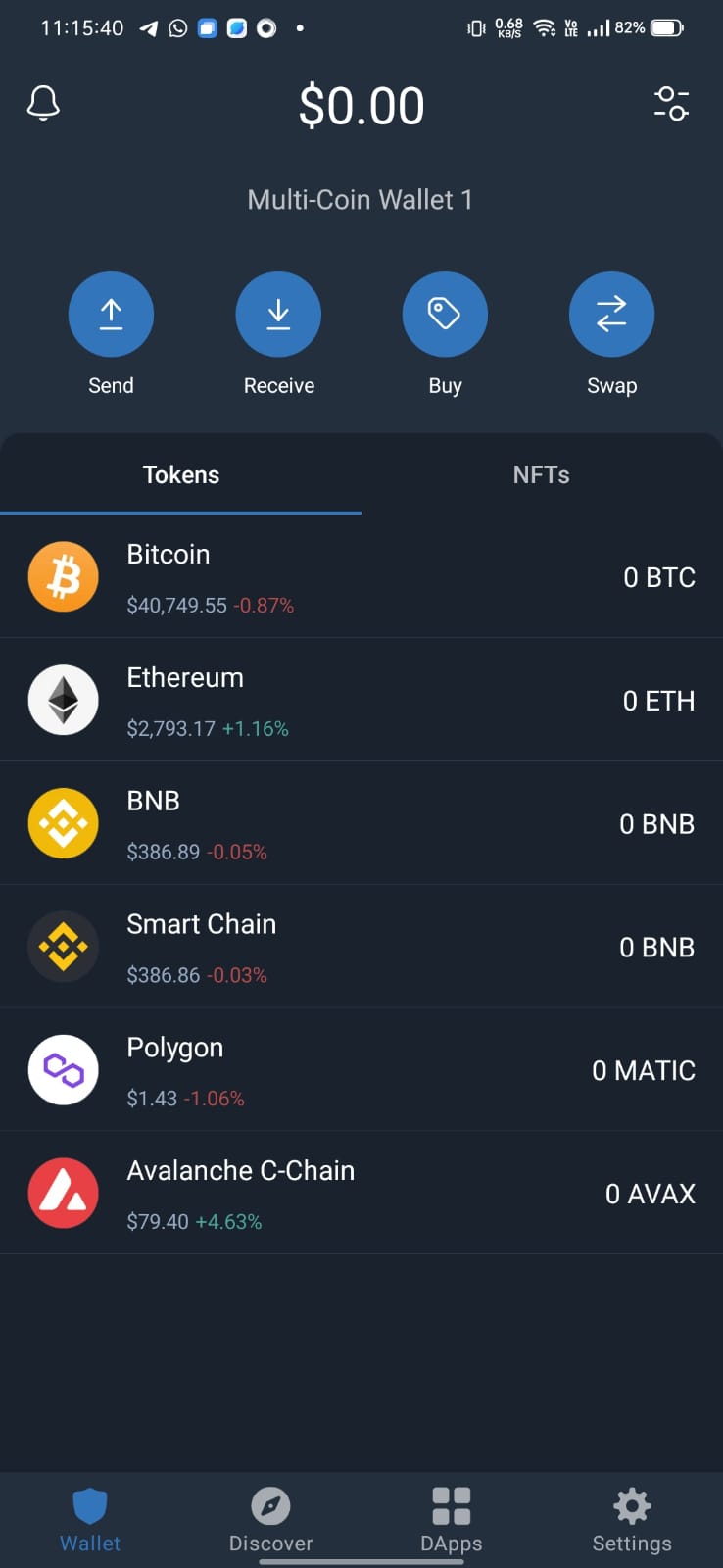 avax in trust wallet